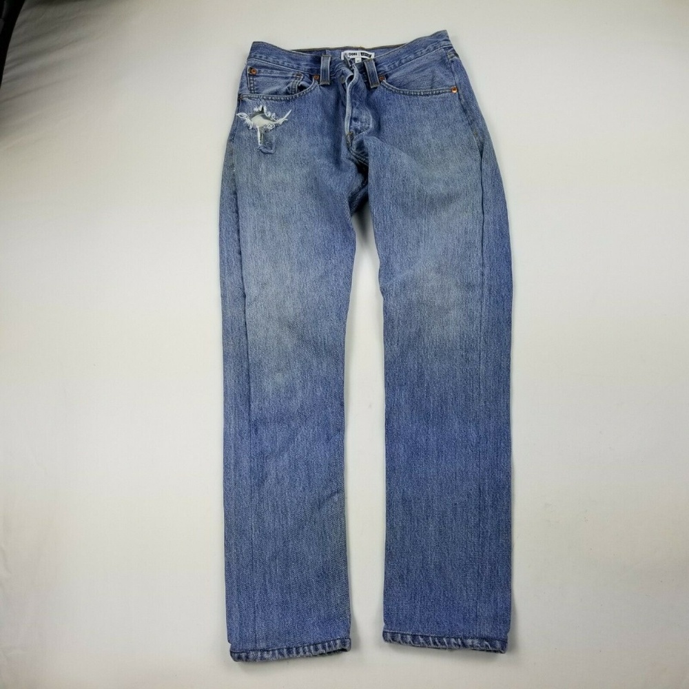 Re-Done Levi's 27 Women's Jeans Button Fly Distres